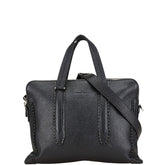 サルヴァトーレフェラガモ スタッズ ビジネスバッグ ショルダーバッグ 2WAY FZ-24 0969 ブラック レザー レディース Salvatore Ferragamo 【中古】